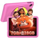 Blackview Tab8 Kids Tablets 10 inch, 7+128GB/1TB TF Tablet for Kids, Android 12, WIFI6, 6580mAh, Parental Control Mode, Eye Protection Mode, iKids APP Pre-Installed, Kid-Proof Case - Pink