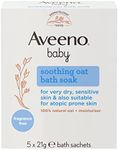 Aveeno Baby Soothing Oat Bath Bags 21g (Pack of 5)