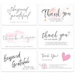 mauproy 240 PCS Thank You Cards for Small Business, 6 Styles 3.5"x 2" Customer Appreciation Cards Business Supplies for Online Retailers, Small Business Owners