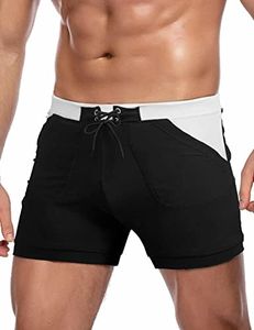 COOFANDY Men Swimming Trunk Quick Dry Square Leg Swimsuit Beach Bikini Swimwear