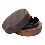 Ashtray with Lid,Wooden Compact Ash
