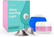 The Lavie Hydrogel Nipple Pads with Silver Nursing Cups for Cooling and Soothing Protection for Nursing Nipples of New Borns