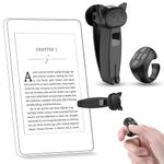 mwellewm Remote Control Page Turner for Kindle Paperwhite, Bluetooth Page Turner Clicker Accessories for Ipad Tablet Iphone Kobo E-Book