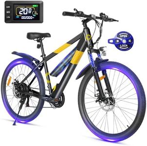 MULTIJOY Electric Bike for Adults,26" E-Bike with 700W Peak Motor 21-Speed,Up to 50 Miles Removable Battery,Front Fork Suspension Dual Disc Brakes,Ebikes for Adults Commute Mountain Beach All Terrain