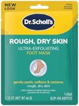 Dr. Scholl's Ultra Exfoliating Foot Mask Gently Peels & Softens, 1 Pair Slip-on Booties Foot Mask 1.55 oz