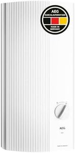 AEG elektronischer Durchlauferhitzer DDLE EASY 24 kW, einfache Temperaturwahl durch 2 Festtemperaturen 42°C und 55°C. Festanschluss 400V, VDE geprüft, 228842