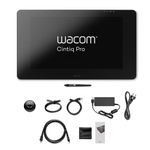 Wacom K100986 Cintiq Pro 24-4K Display/23.6 Inch Pen Display with Integrated Legs Including Pro Pen 2 Stylus with Pen Holder and Replacement Tips/Compatible with Windows and Mac, Black
