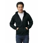 GILDAN Fleece Zip Hooded Sweatshirt, Style G18600, Men's, Black, XL