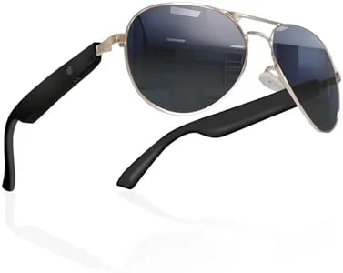 Smart Sunglasses,Bluetooth-Audio Glasses for Men Women,High-Definition Nylon Lens,Built-in Mic & Speakers,Support Fast Charging,UV Protection,Touch Control & Voice Assistant for Riding Driving（Blue）