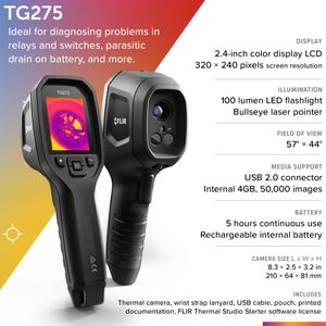 FLIR TG275 Thermal Imaging Camera – Handheld Infrared Thermometer