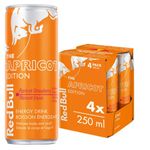 Red Bull Energy Drink, Apricot-Strawberry, 250ml (4 pack)