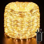 GlobaLink Rope Lights Outdoor, 50M/164FT 1000Leds Christmas Rope Lights, Waterproof Led Tube Light with 8 Modes, Mains Powered Christmas String Lights for Xmas Tree Indoor Garden Fence Decoration