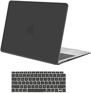 MOSISO Compatible with MacBook Air 13 inch Case 2022 2021 2020 2019 2018 Release A2337 M1 A2179 A1932 Touch ID, Plastic Hard Shell Case & Keyboard Cover for MacBook Air 13.3 inch Case, Space Gray