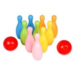 Toysbox Star Bowling Set with 10 Pins & 2 Balls Toys Sports Indoor & Outdoor Game for Kids