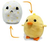 Hatchkinz | Reversible Chick to Egg Plushie | Happy + Sad | Show Your Mood | Stress Relief Plush 7"