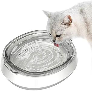 Small Glass Cat Food Bowls, Shallow Water Bowl for Cats Kitties Puppy and Small Dogs,Transparent Pet Feeding Bowl, Promotes Pet Hydration, Durable and Stable Design,Protect Pet's Spine,Dishwasher Safe