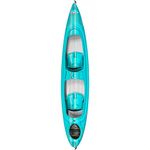 Pelican Alliance 136T - Recreational Sit in Kayak - Fade Turquoise White - Lightweight Patented Ram-X™ Material -Ergobreeze™/Ergoform - 13 ft