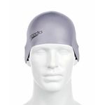 Speedo Unisex Moulded Silicone Swim Cap for Men and Women - Grey