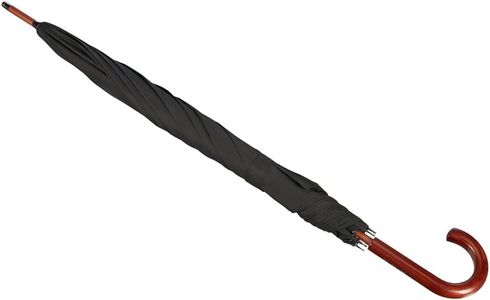 Samsonite Classic Wood Umbrella, Black – Small Size