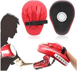 Cible Kick Boxing Pads Mitaines Boxe en Cuir Bouclier Courbe Cuir Bouclier Courbe Boxing Pad Cible Boxe Martial Arts Kickboxing Plaquettes pour Boxe MMA Incurvé Muay Thai Pao Frappe Entraînement