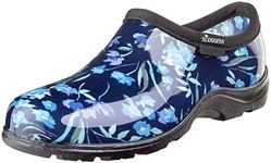 Sloggers 5119FCBL06 Wo's sz 6 Waterproof Comfort Shoe, Blue Fresh Cut Print