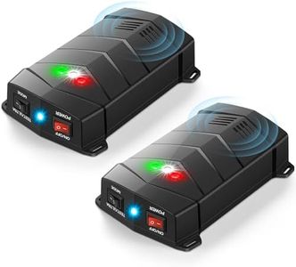 Rodent Repellent for Car Engines, 2 Pack Mice Deterrent Ultrasonic Pest Repeller, Rat Repellent, Variable-Frequency &LED Strobe Light, Keep Mice Away from Vehicle Indoor Outdoor Room