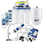 Finerfilters 6 Stage Reverse Osmosis Water Filter System with Booster Pump (50GPD) for Under Sink Home Domestic, Removes up to 99% of Contaminants and Remineralises to Replenish Essential Minerals