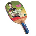 Butterfly NAKP7 Nakama P-7 Table Tennis Racket with 2 Balls-Japanese Penhold Blade-Wakaba 1.9mm Rubbers-ITTF Approved