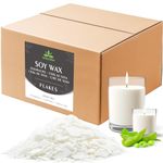 Soy Wax Flakes, Waxcanpy Pure & Natural Candle Wax, Organic Soy Wax 20 lb / 9.07 kg, Premium Candle Wax for Candle Making, No Additives, Harmless & ECO-Friendly, Cire de soja pour Bougie