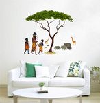 Decal O Decal ' African Jungle Life Story ' Wall Stickers (Pack of 2)