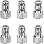 BOROLA 6PCS Bike Presta Valve Adapter Adaptor,Presta to Schrader Converter-Bike Pump Tire French/UK to US - Inflate Caps(Silver)