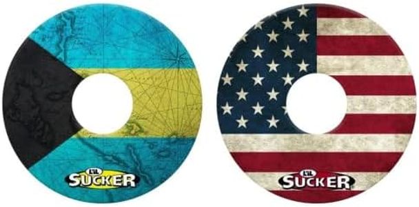 Lil Sucker Flag Suction Ring - Non-Tipping, Anti-Spill Can Drink Holder for Boats, Trucks, RVs, ATVs, Home & Outdoors - Secure Your Drinks and Prevent Spills with Our Non Slip Cup Coaster - 2 Pack