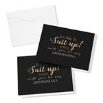 Spakon 10 Pcs Groomsman Proposal Cards 8 Will You Be My Groomsman and 2 Best Man Card with Envelopes 5 x 4 Inch Suit up Card Funny Groomsmen Proposal Invitation Cards Gifts for Wedding Party Supplies