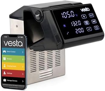 Vesta Precision Sous Vide Cooker, NSF Certified, 40L Capacity, App Control, Large Display Screen, Foldable Design, IPX7 Waterproof, 1200W High Performance Commercial Immersion Circulator for Kitchen