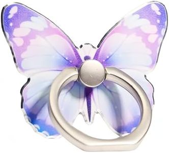 LaMignonne Butterfly Cell Phone Ring Holder Finger Ring Grip Stand 360° Rotation 180° Flip Universal Kickstand