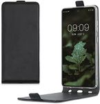 kwmobile Vertical Flip Case Compatible with Samsung Galaxy A52 / A52 5G / A52s 5G - Case PU Leather Protective Flip Cover with Magnet - Black