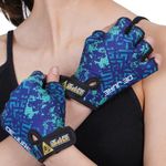 DE JURE FITNESS Gym Gloves for Men and Women, Workout Gloves with Non-Slip Soft Padding, Ideal for Weightlifting, Fitness, Exercise & Training (Style 1, S)