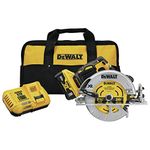 DEWALT 20V MAX* XR Circular Saw, 7-1/4-Inch, Brushless, Power Detect Tool Technology (DCS574W1)
