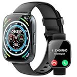 Smart Watch for Men Women Answer/Make Calls, 1.95" Fitness Watch with Hear Rate/Sleep Monitor, Fitness Tracker 110+ Sports Modes Activity Trackers IP68 Waterproof Smartwatch for iOS Android, Black