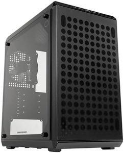 Cooler Master Q300L V2 Micro-ATX Tower, Magnetic Patterned Dust Filter, USB 3.2 Gen 2x2 (20GB), Tempered Glass, CPU Coolers Max 159mm, GPU Max 360mm, Fully Ventilated Airflow (Q300LV2-KGNN-S00)