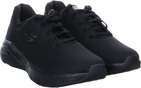Skechers Women’s Arch Fit Sneaker – Black Mesh, Size 6 UK