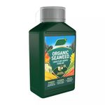 Seaweed Garden Plants Food Fertilizer - Pack of 2 x 1L Organic Seaweed Liquid Plant Feed Growth Stimulant with Topline Card. Garden Fertilisers for Vegetable Plants, Fruits or Flowers.