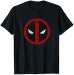 Marvel Comics Retro Classic Deadpool Mask Distressed Icon T-Shirt