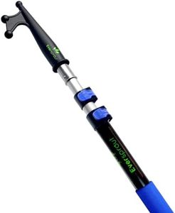 EVERSPROUT 5-to-12 Foot Telescoping Boat Hook | Floats, Scratch-Resistant, Sturdy Design | Durable & Lightweight, 3-Stage Anodized Aluminum Pole | Threaded End for Boat Accessories (12 Feet)