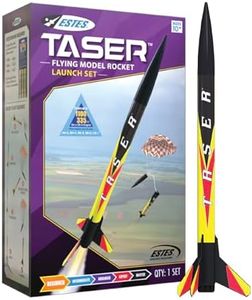 Estes 1491 Taser Rocket Launch Set, Beginner Flying-Rocket-Model Building Kit for Ages 10+, Includes Launch Pad System