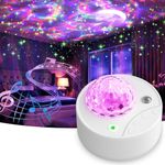 Moredig Galaxy Projector，Star Night Light Projector with 12 Lamp Modes & 5 Nature White Noises,Gift for Kids,Family,Mood Lights for Bedroom/Party/Game Rooms/Home Theatre