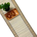 Peepul Tree Handmade Dining Table Runner | Sustainable Elegance Handcrafted from Eastern India's Indigenous Grass | Non-Slippery Heat-Resistant Eco-Friendly Tableware (Beige)