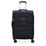 Delsey Luggage Paris Sky Max 2.0 Softside Expandable Luggage with Spinner Wheels, Black, Carry-on 21 Inch, Black, Carry-on 21 Inch, Sky Max 2.0 Softside Expandable Luggage with Spinner Wheels