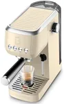 CASABREWS Espresso Machine 20 Bar, Stainless Steel Coffee Maker with Steam Milk Frother, Espresso Coffee Machine Cappuccino Latte Machine with 49oz Removable Water Tank, Creamy