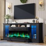 AMERLIFE 75in 3-Sided Glass Firepla